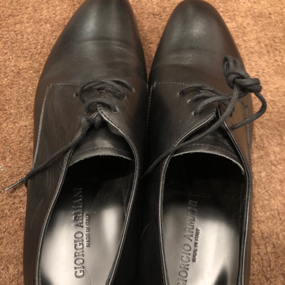 COPY - Giorgio Armani Black Leather Men’s Shoes